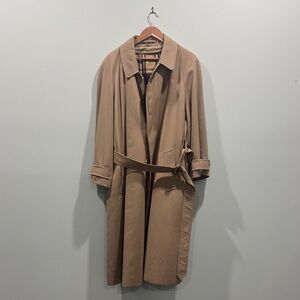 Burberry Beige Trench Coat with Check Lining
